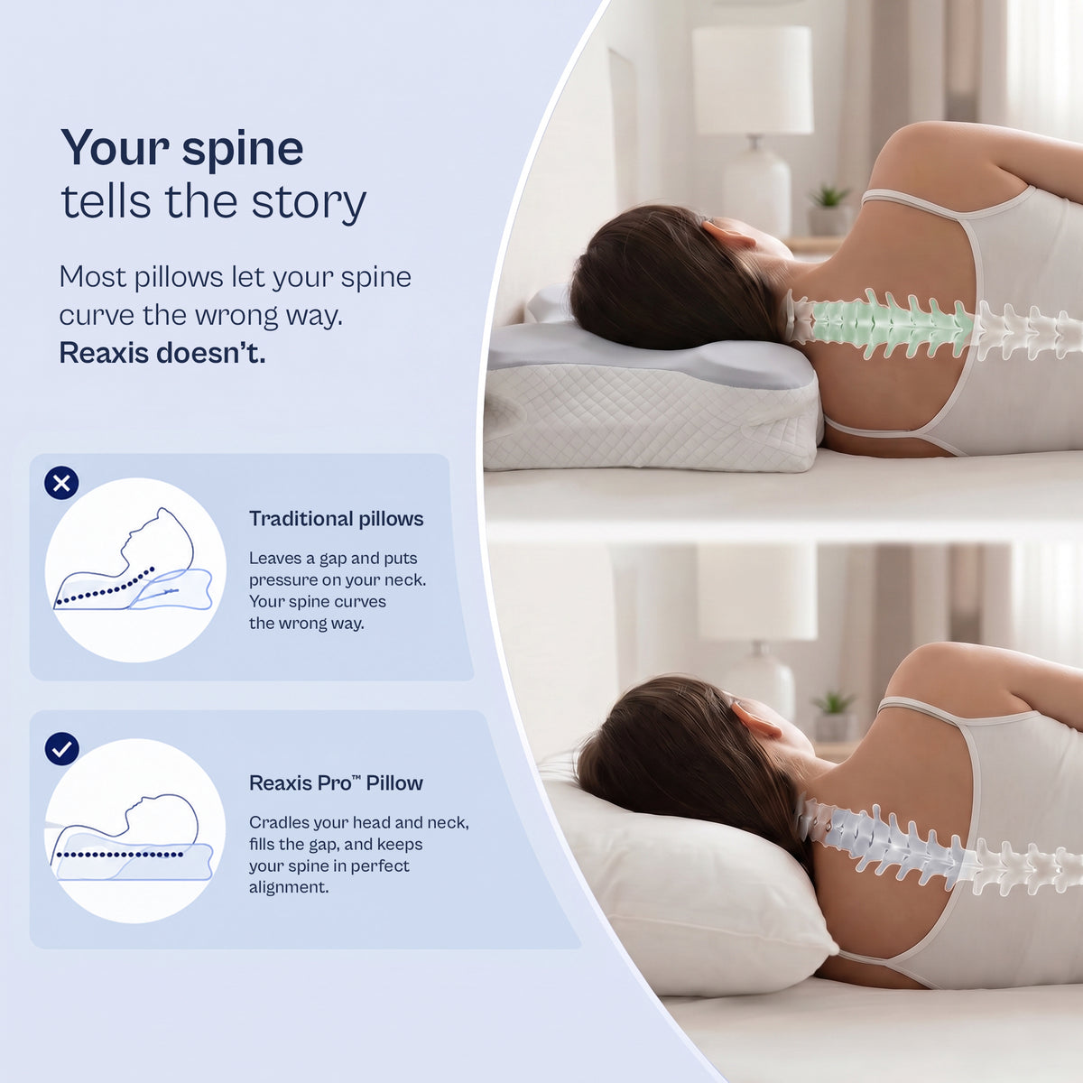 Reaxis Pro™ | Cervical Memory Foam Pillow
