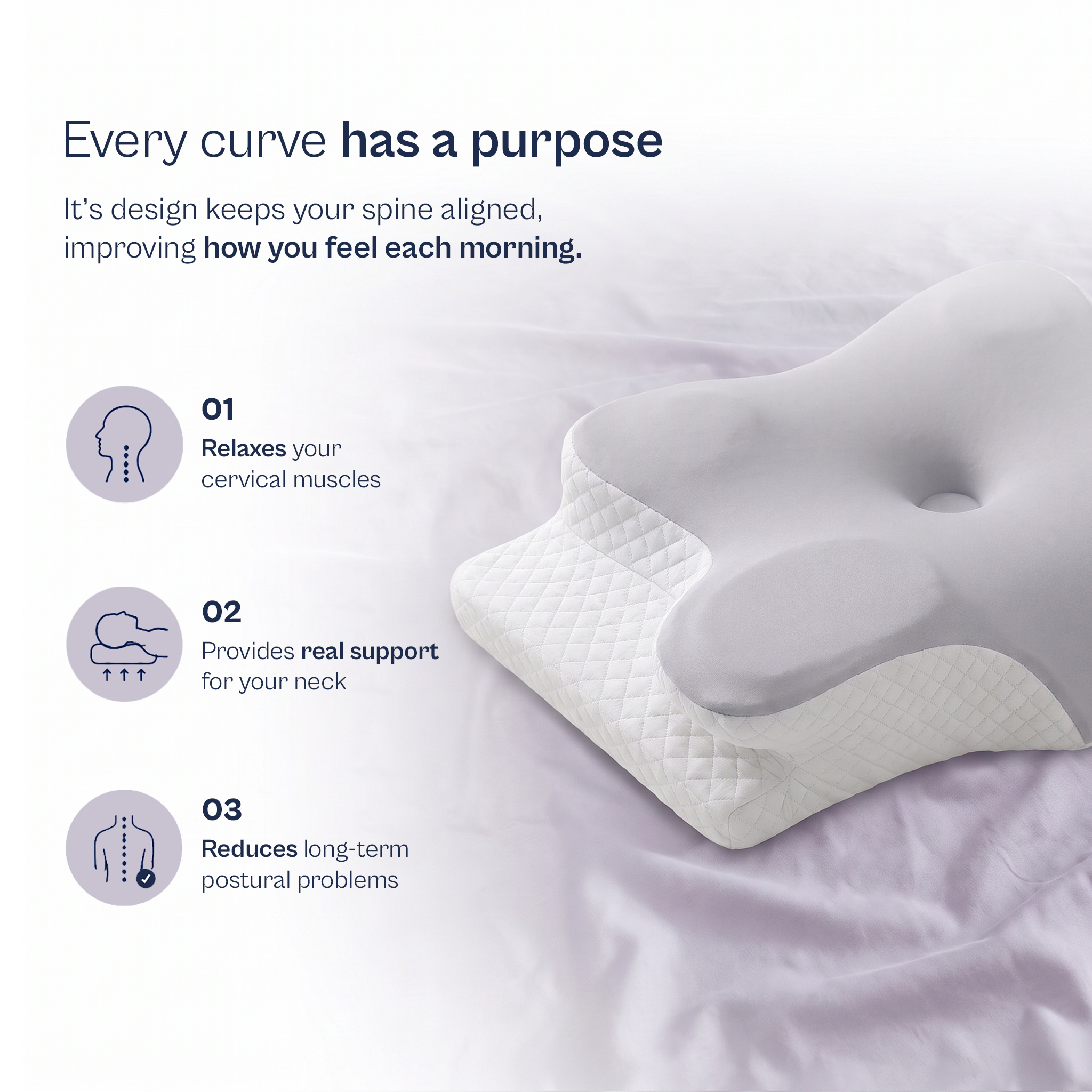 Reaxis Pro™ | Cervical Memory Foam Pillow