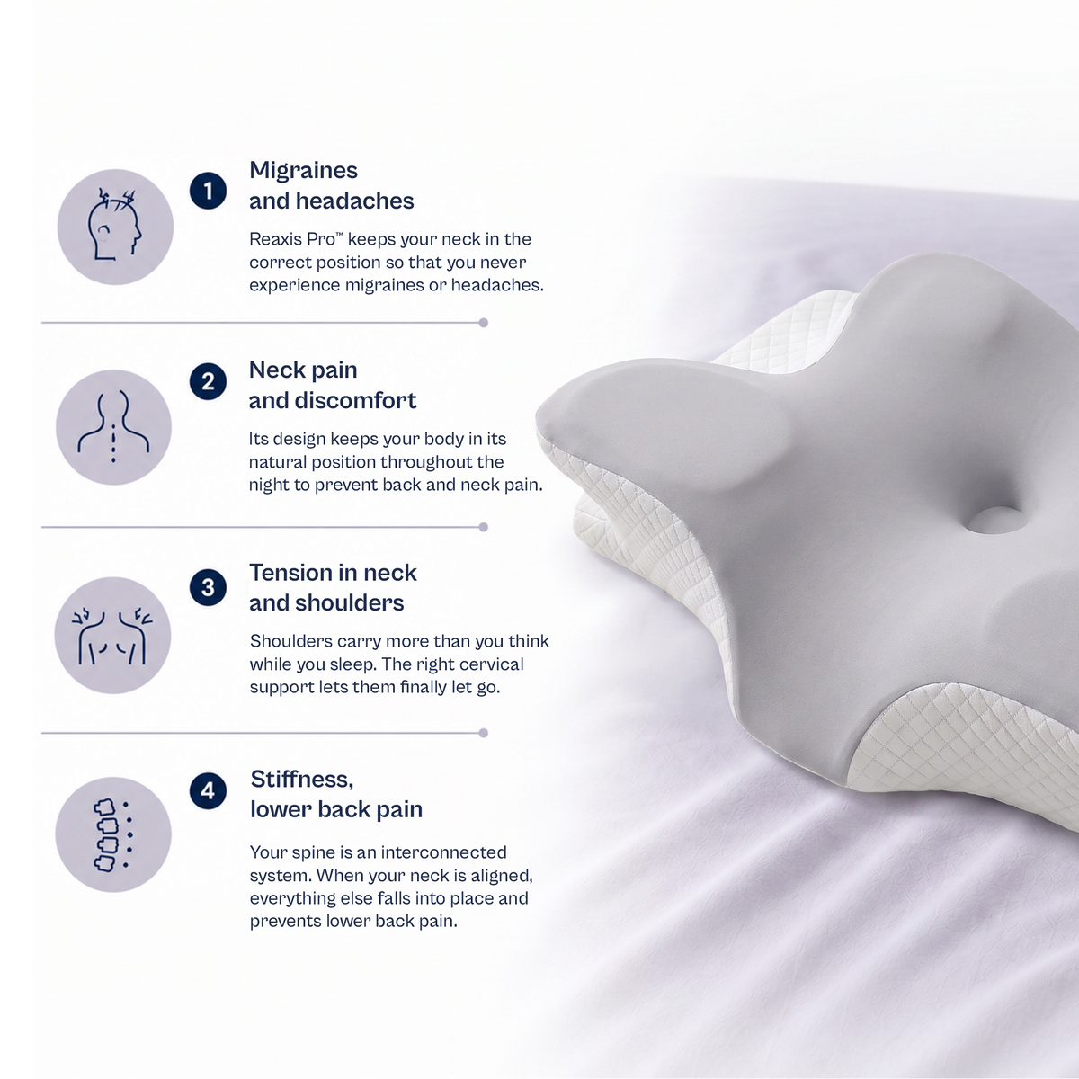 Reaxis Pro™ | Cervical Memory Foam Pillow